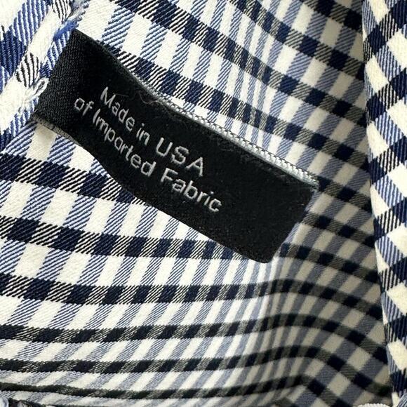 Theory Classic Skinny Mid Rise Pants Blue Gingham Womens 12 Viscose Stretch USA - Picture 6 of 13